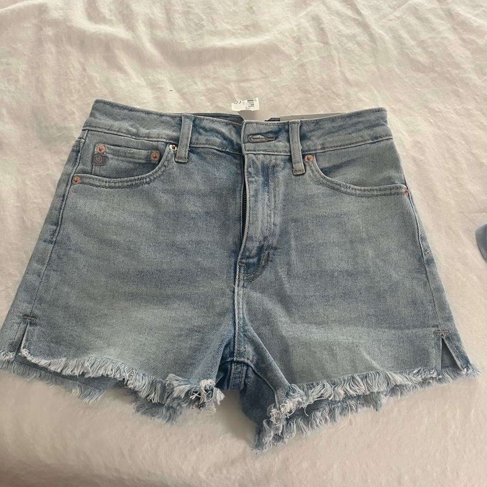 Just USA Blue Jean Shorts with Frayed Hem